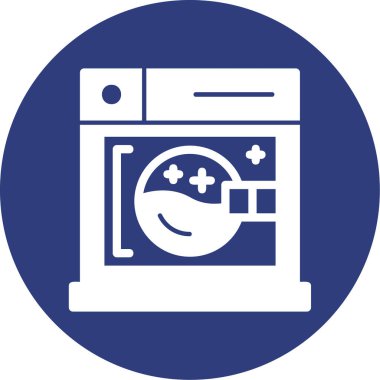 Çamaşır Makinesi modern simgesi, vektör illüstrasyonu