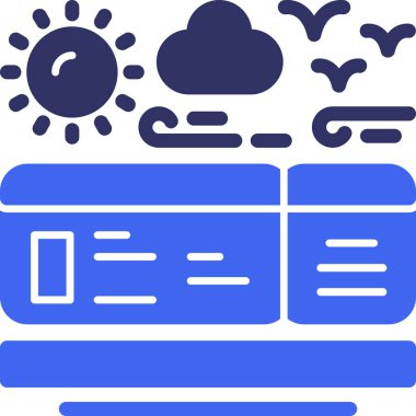 bulut web simgesi basit illüstrasyon