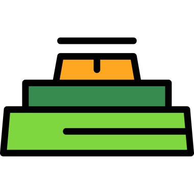 ofis koltuğunun renk vektör simgesi