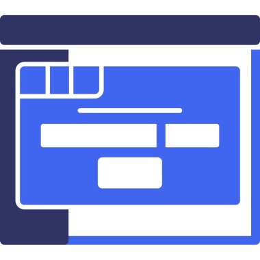 Tarayıcı pencere simgesi - taslak biçimi