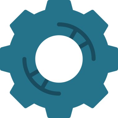 dişli simgesi vektör illüstrasyonu