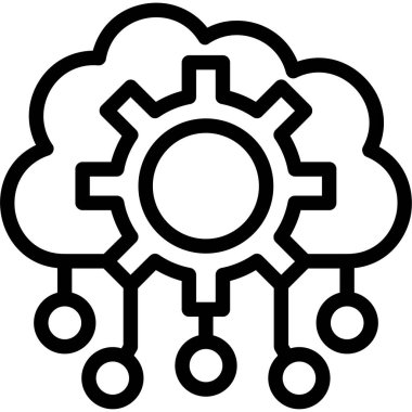 Bulut. Web simgesi basit tasarım