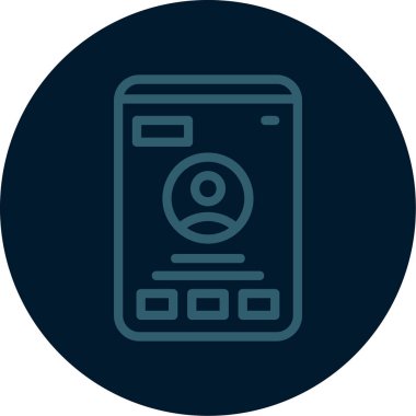 Vektör Mobil simge illüstrasyonu