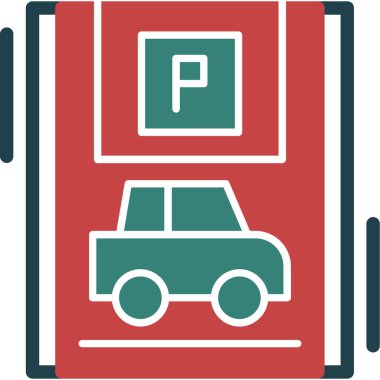 Otomobil ikonu. vektör tasarımı