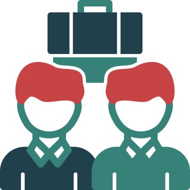 İşletme & çalışanı için iş yönetimi dairesi simgesi