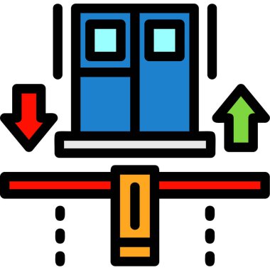 Asansör kaldırma simgesi