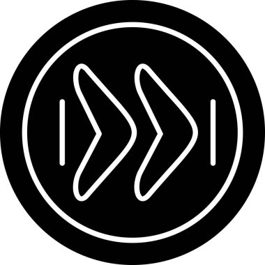 Yön yönü ok simgesi doldurulmuş - özet biçimi