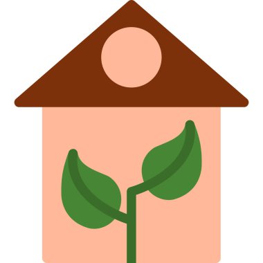 Bitki. Web simgesi basit illüstrasyon