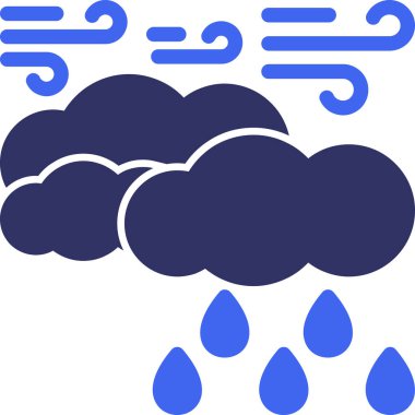 Hava durumu. Web simgesi basit illüstrasyon