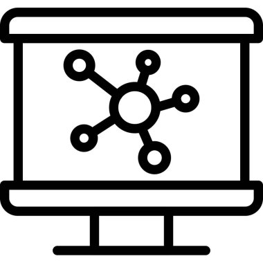 Şebeke. Web simgesi basit tasarım