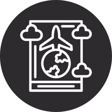 Uçağın vektör illüstrasyonu