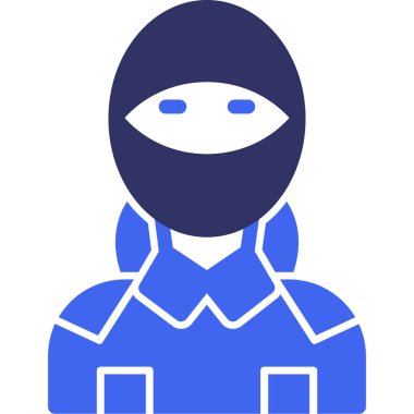 Kadın avatar. Basit tasarım