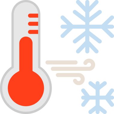 Termometre. Web simgesi basit illüstrasyon