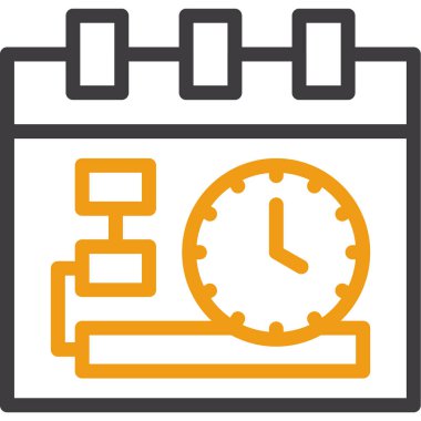 takvim tarih simgesi ana hat biçiminde