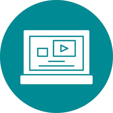 vektör laptop simgesi simgesi