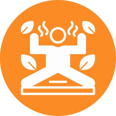 Ateşli bir adamın vektör çizimi