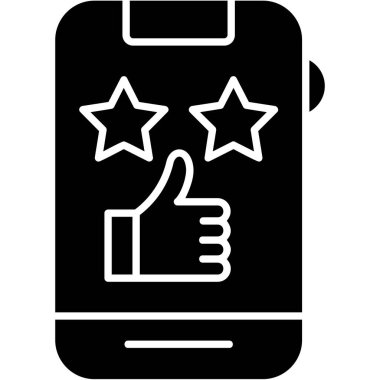 Akıllı telefon simgesi. Web için akıllı telefon vektör simgesinin basit illüstrasyonu