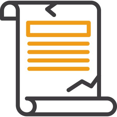 Belge. Web simgesi basit illüstrasyon