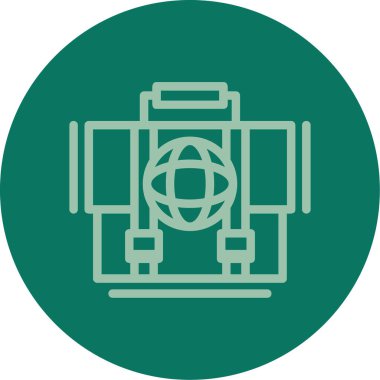 Küresel Satır Çok Renkli, Vektör İllüstrasyonu