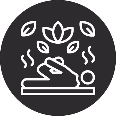 Yemek. Web simgesi basit illüstrasyon