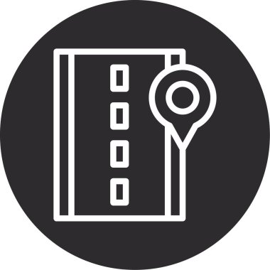 konum haritası simgesi taslak biçimi