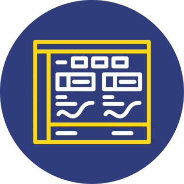 Web simgesi vektör illüstrasyonu