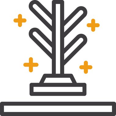 ağaç simgesi, vektör illüstrasyonu