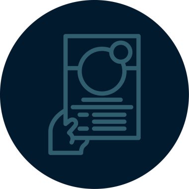 Belge simgesinin vektör illüstrasyonu