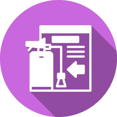 Benzin deposu. Basit illüstrasyon