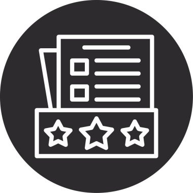 rozet yıldız derecelendirme simgesi