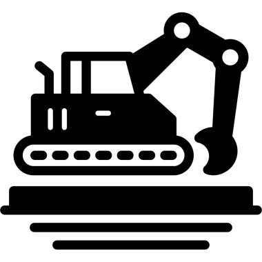 Endüstriyel makineler. Web simgesi