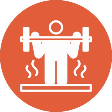 spor salonu ikonu vektör illüstrasyonu