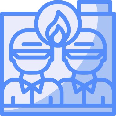 Yanan bir mumun vektör illüstrasyonu