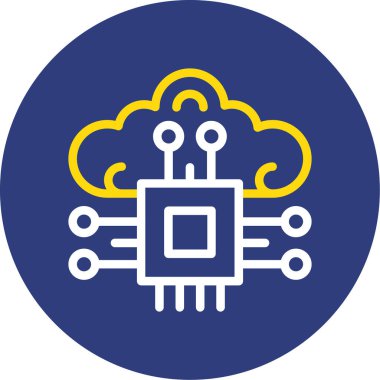 Bulut teknoloji vektör çizim