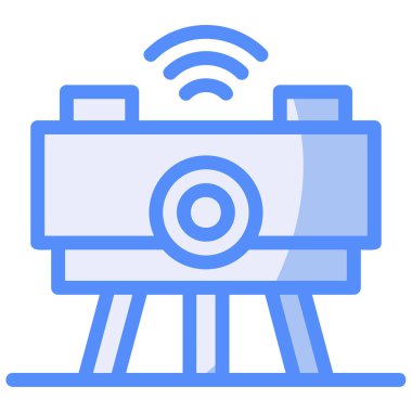 Video kamera simgesi. özet çizimi