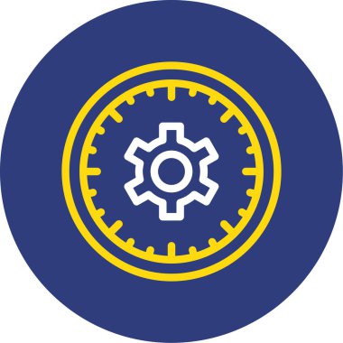 dişli vektör simgesi modern basit tasarım