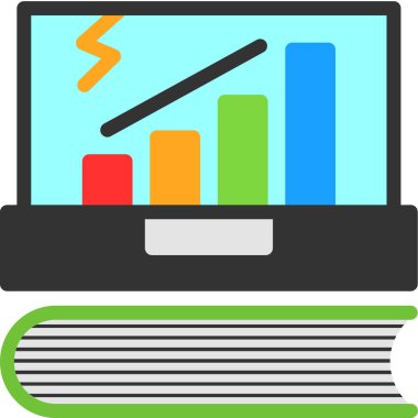 laptop ile grafik simgesi