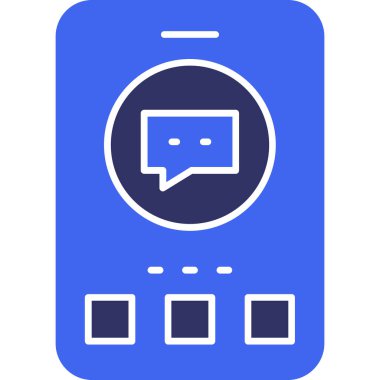 Konuşma baloncukları simgesi, vektör illüstrasyonu