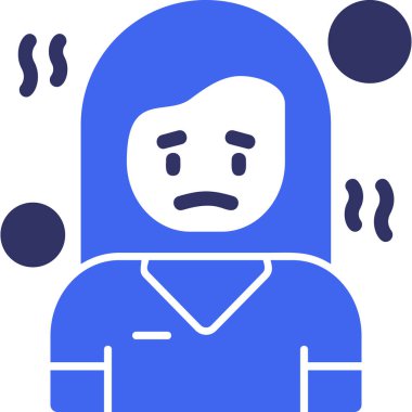 Kışın soğuk soğuk ikonu - soğuk kategori