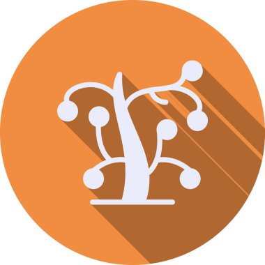 Bir ağaç simgesinin vektör illüstrasyonu