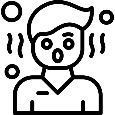 Adamım. Web simgesi basit illüstrasyon