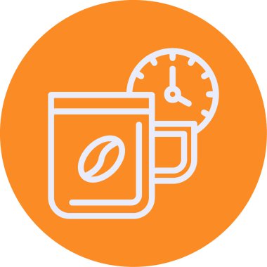 çay Kupası simge vektör çizim