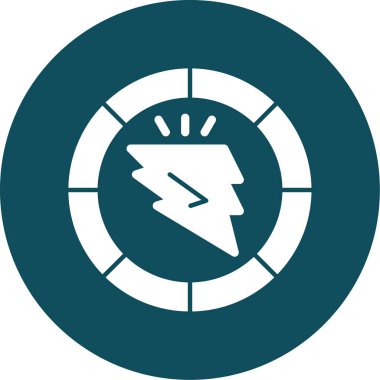 Moda stili izole edilmiş arkaplanda yıldırım simgesi