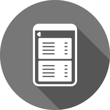 vector illustration of modern tablet icon