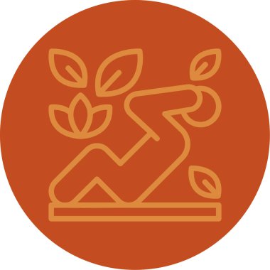 Bir kuş simgesinin vektör illüstrasyonu