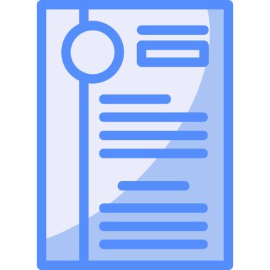 Belge. Web simgesi basit illüstrasyon