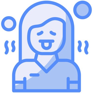 kadın avatar simgesi, vektör illüstrasyonu, kadın avatar