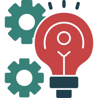 yaratıcı fikir simgesi, vektör illüstrasyonu