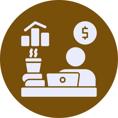 Bir ev simgesinin vektör illüstrasyonu