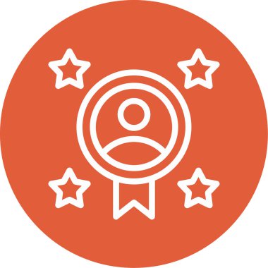 ödül madalyası ikonu modadan izole edilmiş arkaplan